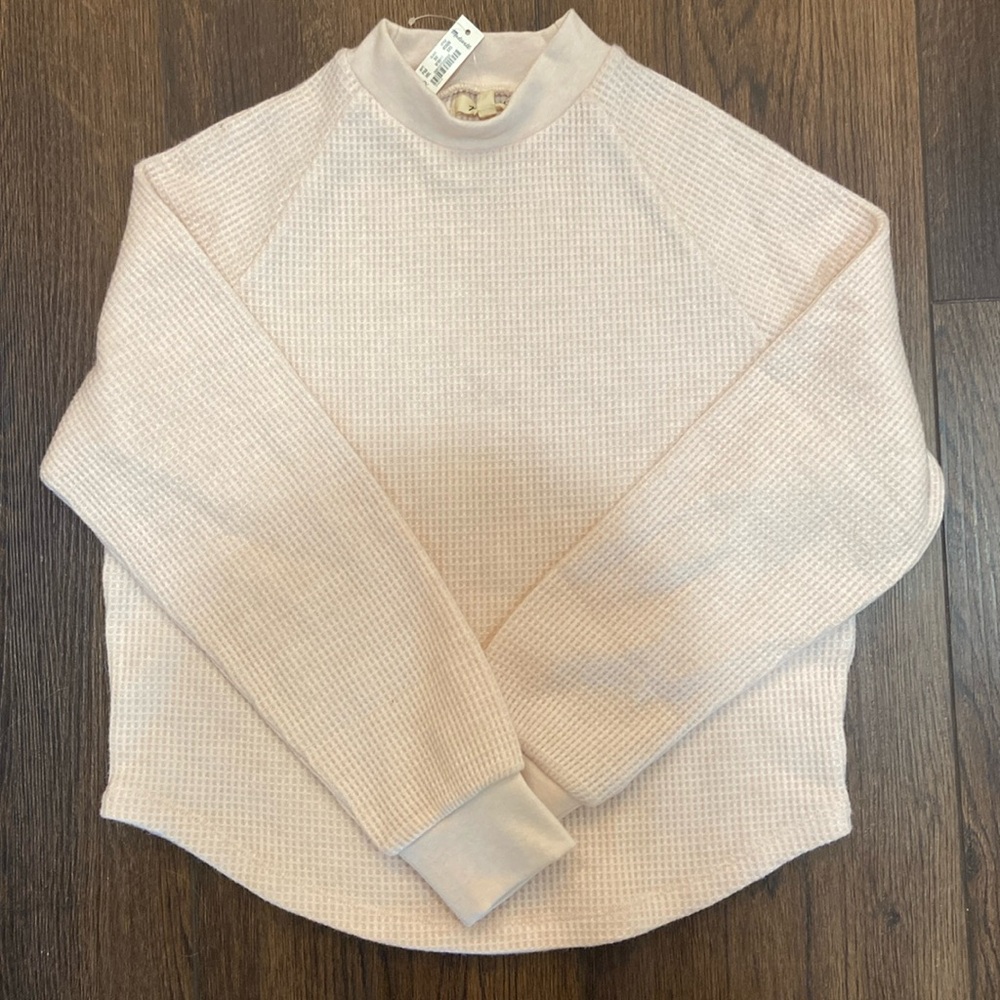 BNWT Madewell Movk Neck Thermal Shirt, xxs